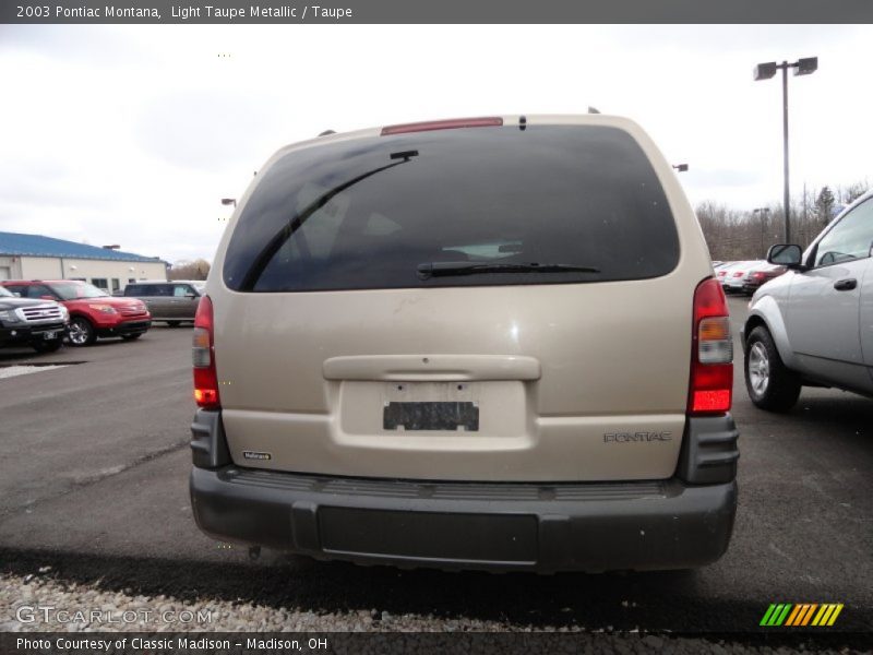 Light Taupe Metallic / Taupe 2003 Pontiac Montana