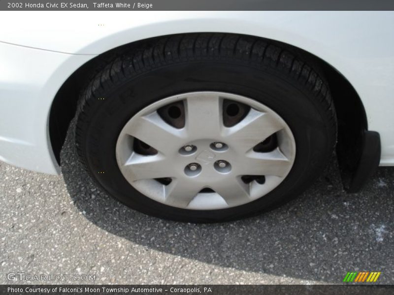 Taffeta White / Beige 2002 Honda Civic EX Sedan