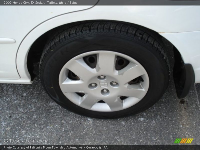 Taffeta White / Beige 2002 Honda Civic EX Sedan