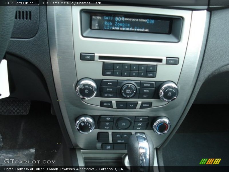 Blue Flame Metallic / Charcoal Black 2012 Ford Fusion SE
