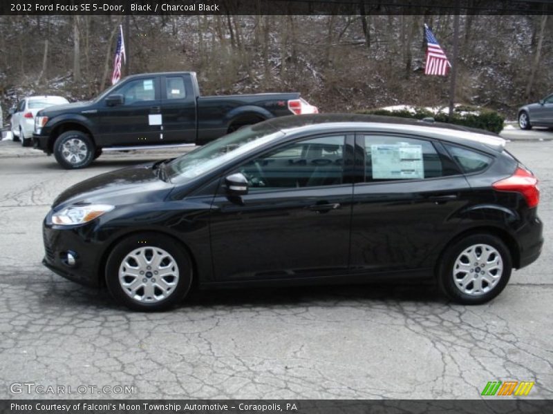 Black / Charcoal Black 2012 Ford Focus SE 5-Door