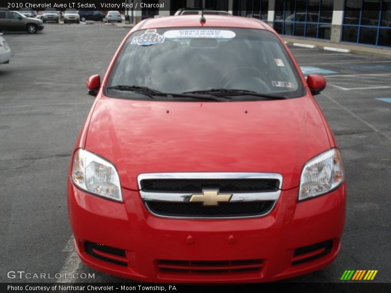 Victory Red / Charcoal 2010 Chevrolet Aveo LT Sedan