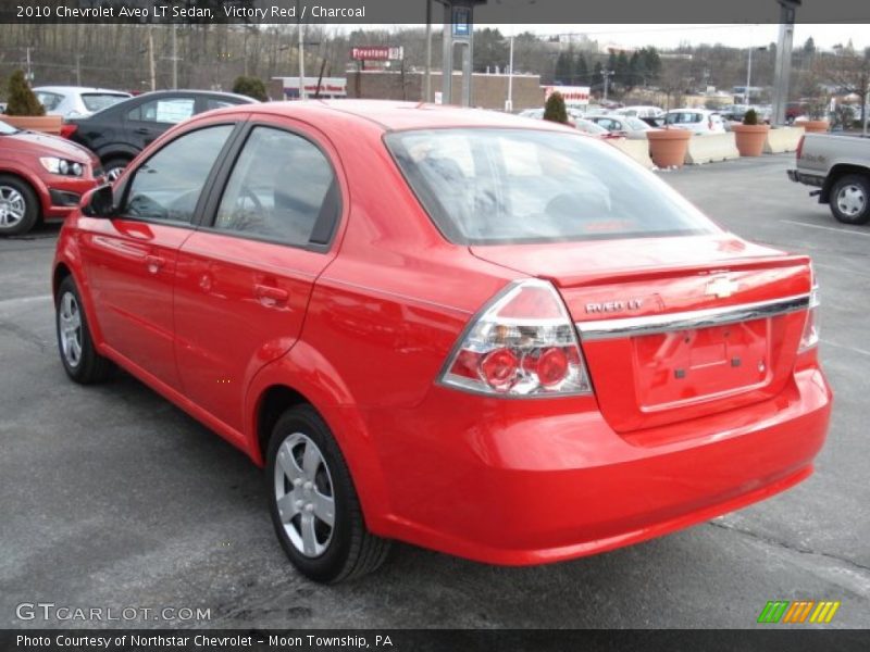 Victory Red / Charcoal 2010 Chevrolet Aveo LT Sedan