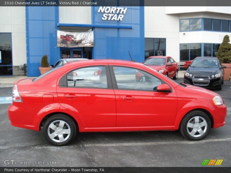 Victory Red / Charcoal 2010 Chevrolet Aveo LT Sedan