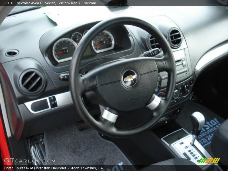 Victory Red / Charcoal 2010 Chevrolet Aveo LT Sedan