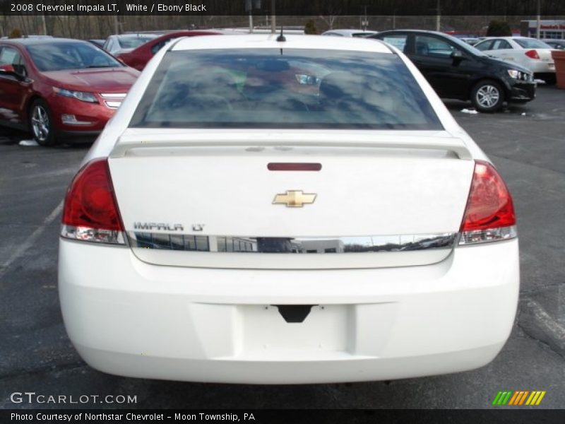 White / Ebony Black 2008 Chevrolet Impala LT