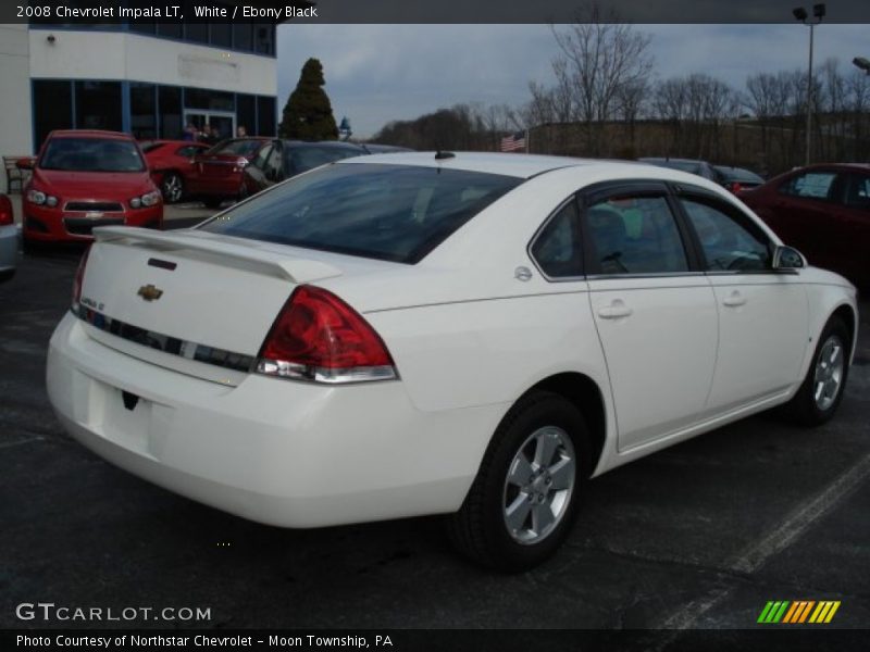 White / Ebony Black 2008 Chevrolet Impala LT