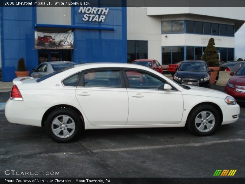 White / Ebony Black 2008 Chevrolet Impala LT