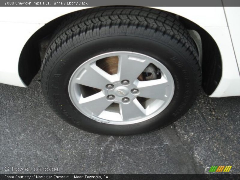 White / Ebony Black 2008 Chevrolet Impala LT