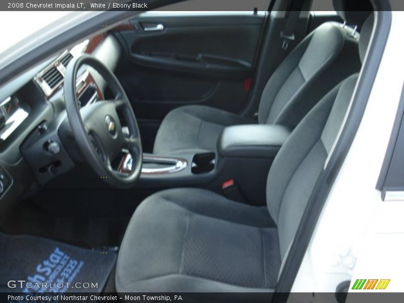 White / Ebony Black 2008 Chevrolet Impala LT
