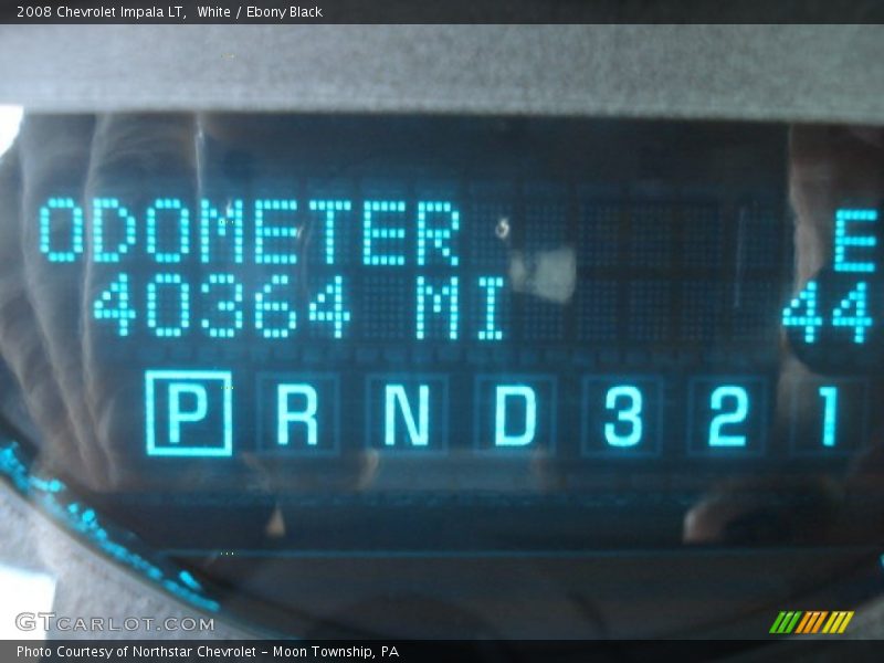 White / Ebony Black 2008 Chevrolet Impala LT