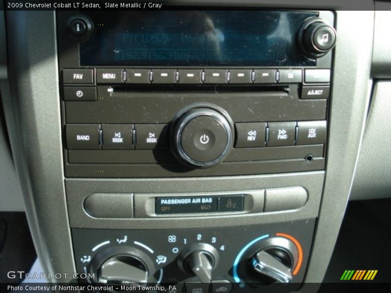 Slate Metallic / Gray 2009 Chevrolet Cobalt LT Sedan