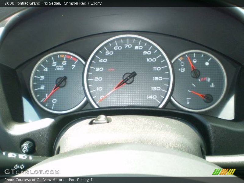 Crimson Red / Ebony 2008 Pontiac Grand Prix Sedan