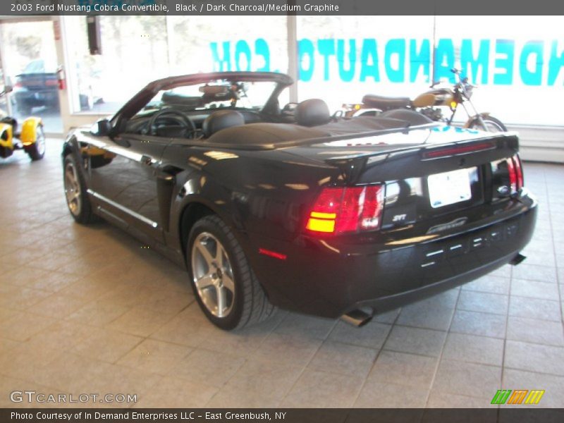 Black / Dark Charcoal/Medium Graphite 2003 Ford Mustang Cobra Convertible