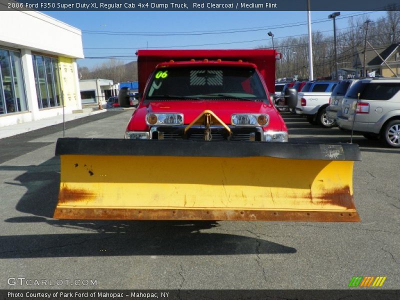 Red Clearcoat / Medium Flint 2006 Ford F350 Super Duty XL Regular Cab 4x4 Dump Truck