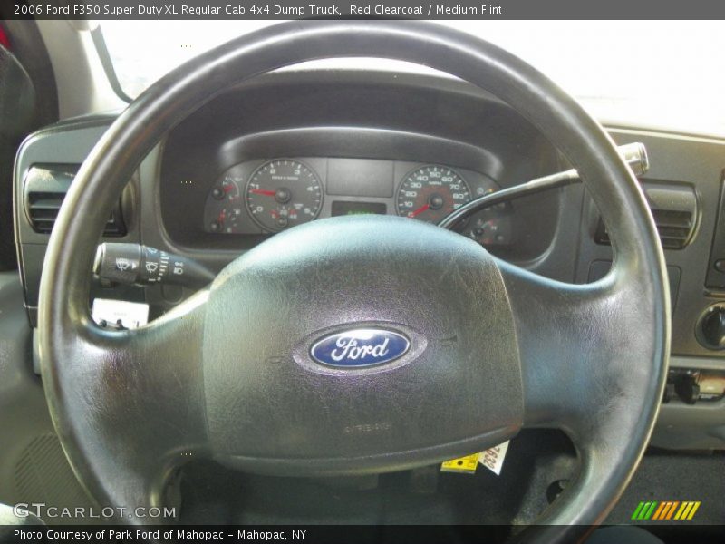 Red Clearcoat / Medium Flint 2006 Ford F350 Super Duty XL Regular Cab 4x4 Dump Truck