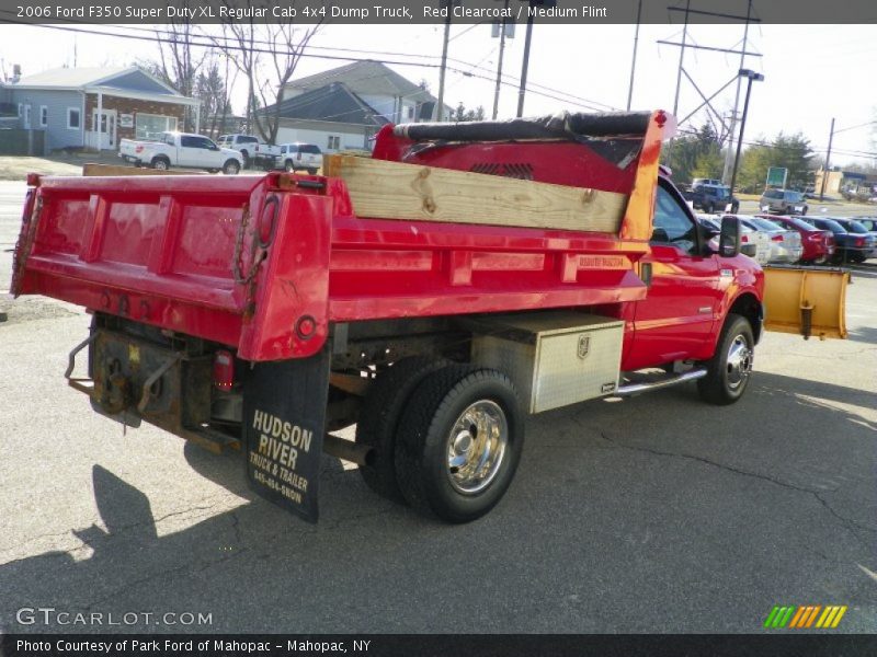 Red Clearcoat / Medium Flint 2006 Ford F350 Super Duty XL Regular Cab 4x4 Dump Truck