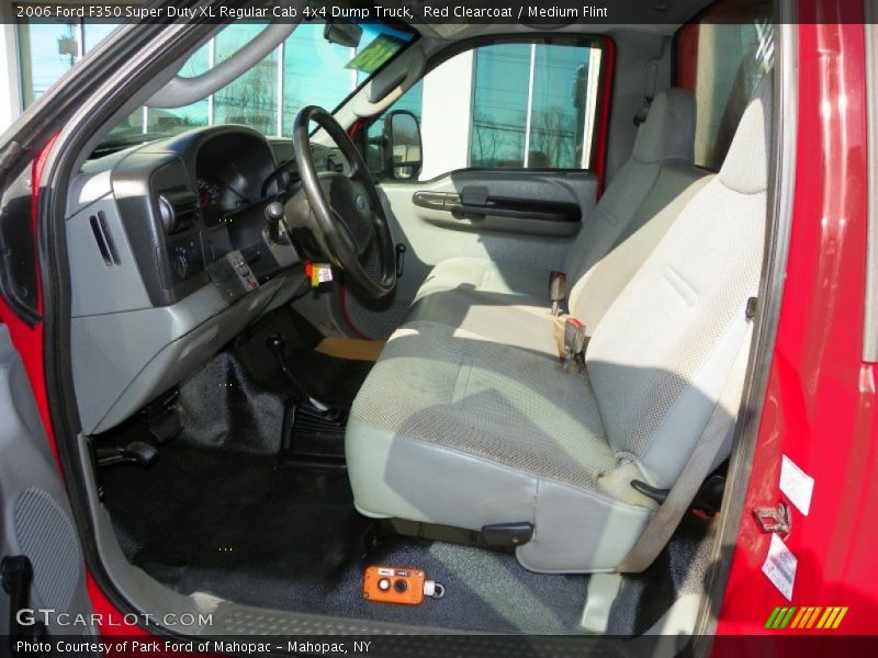 Red Clearcoat / Medium Flint 2006 Ford F350 Super Duty XL Regular Cab 4x4 Dump Truck