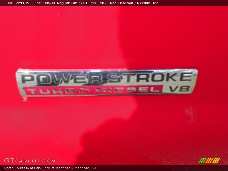 Red Clearcoat / Medium Flint 2006 Ford F350 Super Duty XL Regular Cab 4x4 Dump Truck