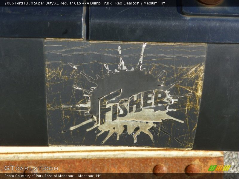 Red Clearcoat / Medium Flint 2006 Ford F350 Super Duty XL Regular Cab 4x4 Dump Truck