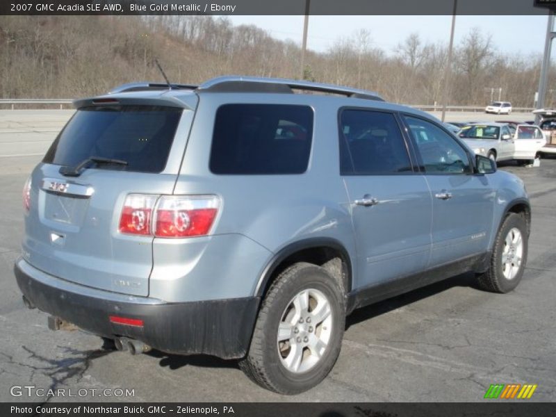 Blue Gold Metallic / Ebony 2007 GMC Acadia SLE AWD