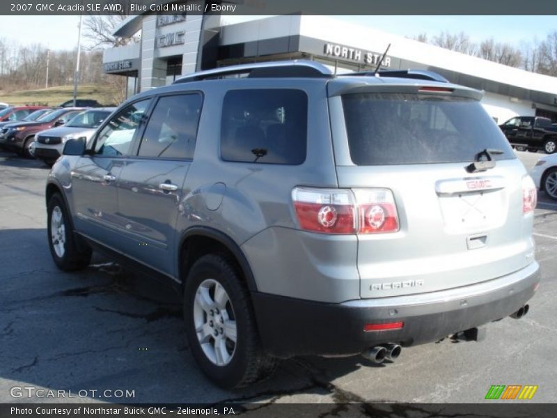 Blue Gold Metallic / Ebony 2007 GMC Acadia SLE AWD
