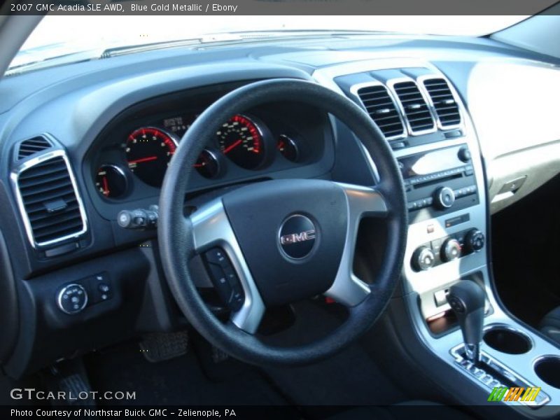 Blue Gold Metallic / Ebony 2007 GMC Acadia SLE AWD