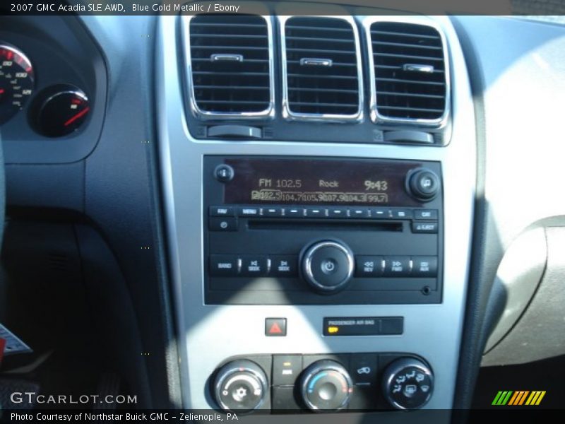 Blue Gold Metallic / Ebony 2007 GMC Acadia SLE AWD