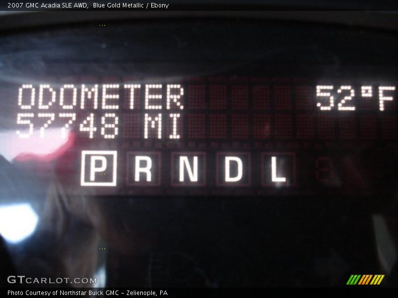 Blue Gold Metallic / Ebony 2007 GMC Acadia SLE AWD