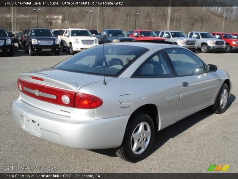 Ultra Silver Metallic / Graphite Gray 2003 Chevrolet Cavalier Coupe