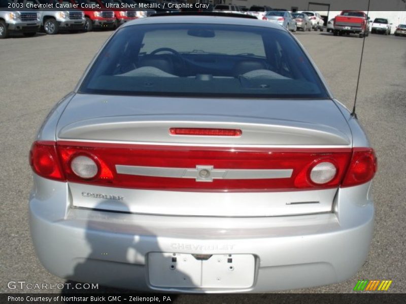 Ultra Silver Metallic / Graphite Gray 2003 Chevrolet Cavalier Coupe