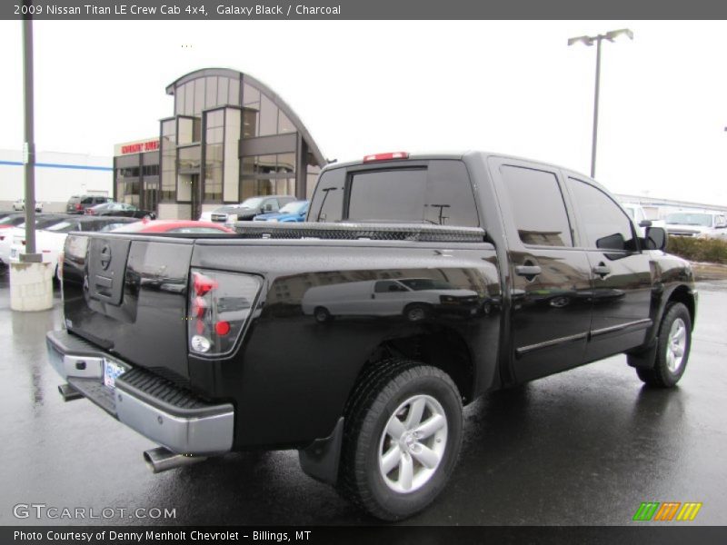 Galaxy Black / Charcoal 2009 Nissan Titan LE Crew Cab 4x4