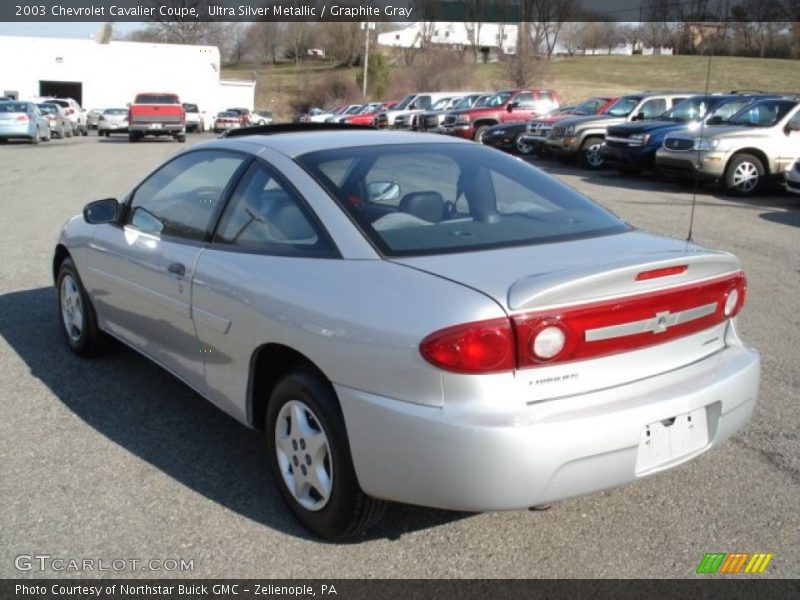 Ultra Silver Metallic / Graphite Gray 2003 Chevrolet Cavalier Coupe
