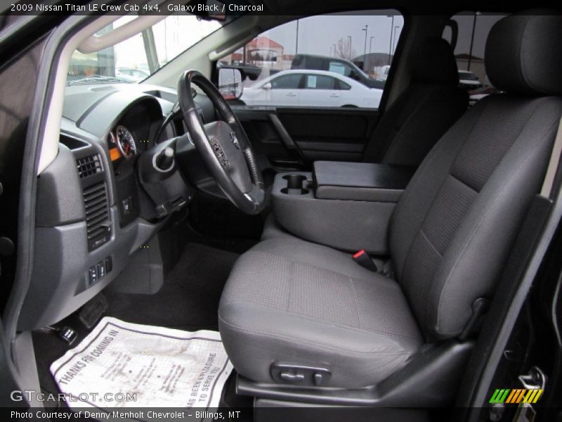 Galaxy Black / Charcoal 2009 Nissan Titan LE Crew Cab 4x4