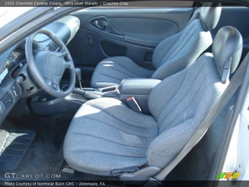 Ultra Silver Metallic / Graphite Gray 2003 Chevrolet Cavalier Coupe