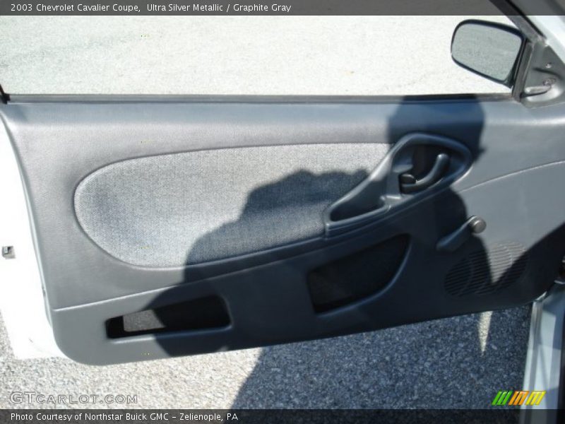 Ultra Silver Metallic / Graphite Gray 2003 Chevrolet Cavalier Coupe