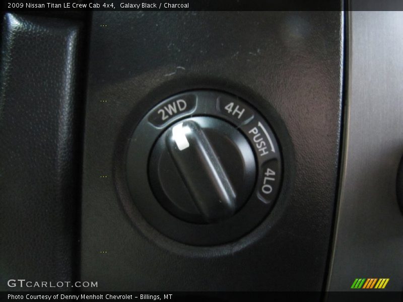 Galaxy Black / Charcoal 2009 Nissan Titan LE Crew Cab 4x4