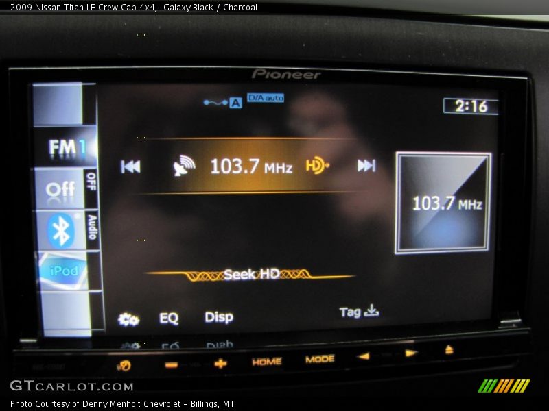 Galaxy Black / Charcoal 2009 Nissan Titan LE Crew Cab 4x4