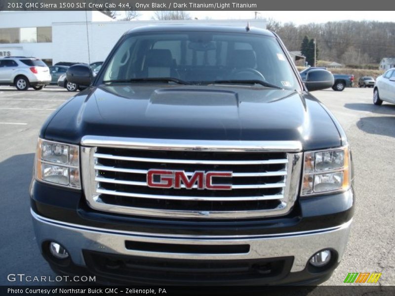 Onyx Black / Dark Titanium/Light Titanium 2012 GMC Sierra 1500 SLT Crew Cab 4x4