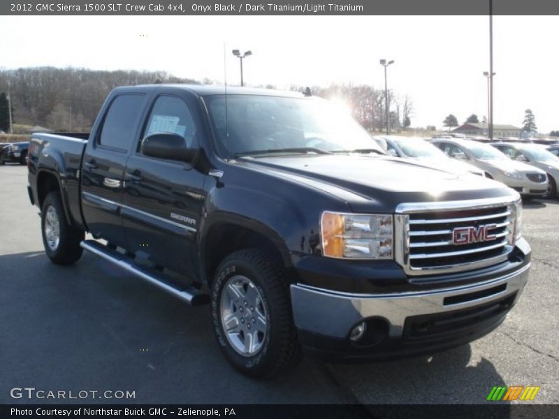 Onyx Black / Dark Titanium/Light Titanium 2012 GMC Sierra 1500 SLT Crew Cab 4x4