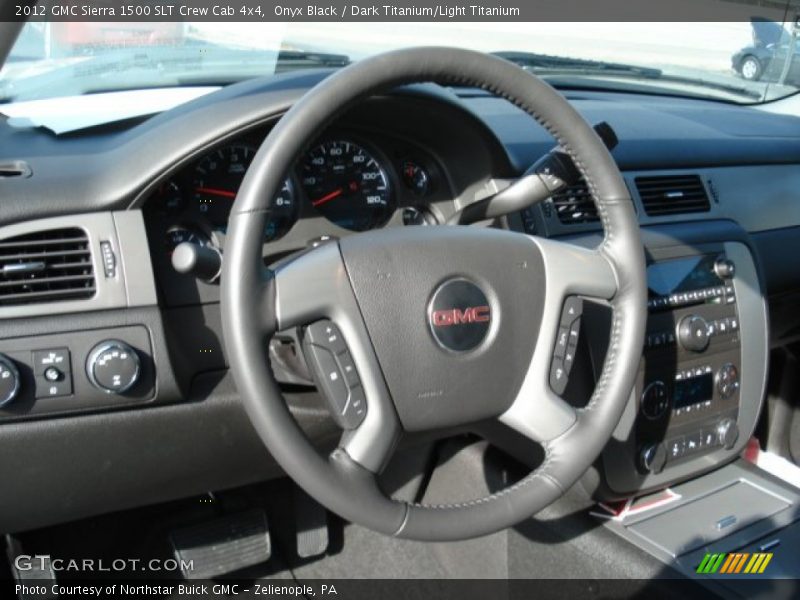 Onyx Black / Dark Titanium/Light Titanium 2012 GMC Sierra 1500 SLT Crew Cab 4x4