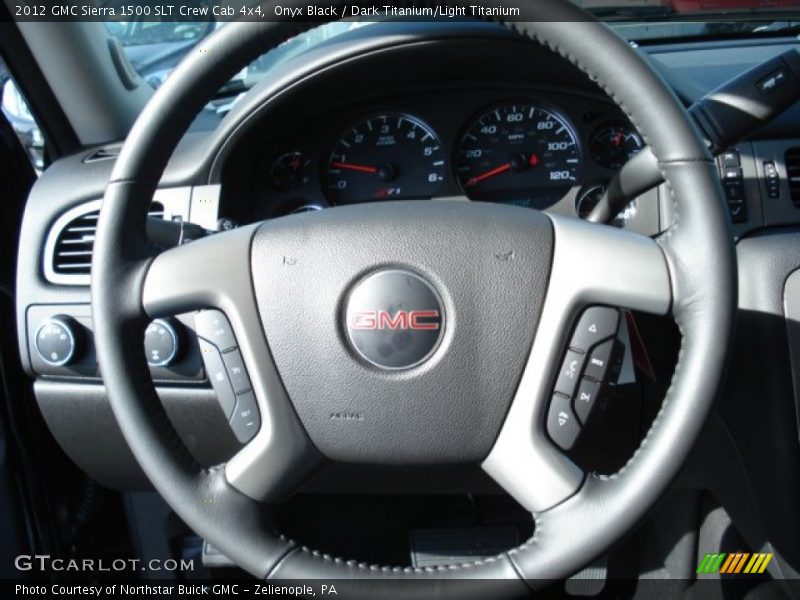Onyx Black / Dark Titanium/Light Titanium 2012 GMC Sierra 1500 SLT Crew Cab 4x4