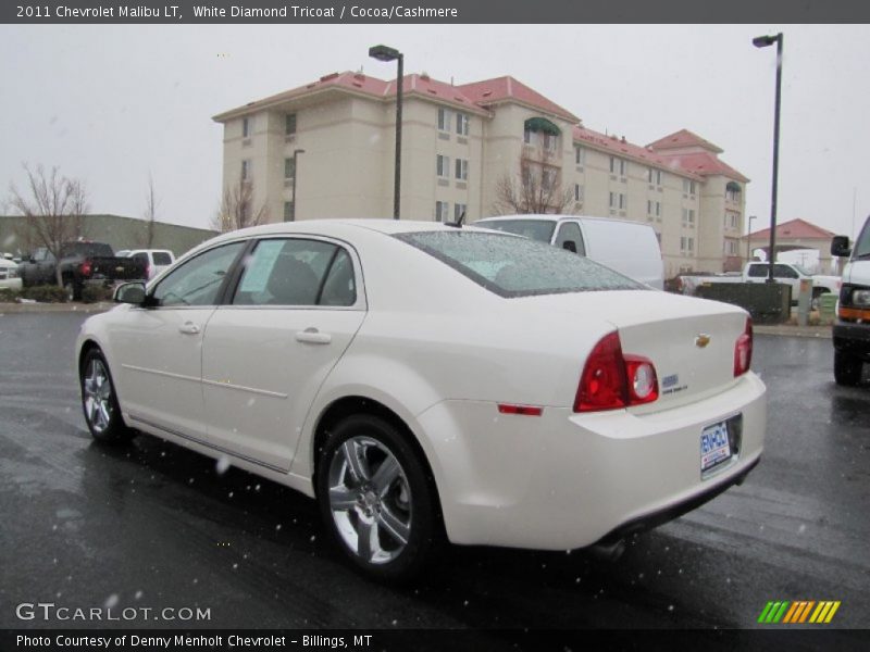 White Diamond Tricoat / Cocoa/Cashmere 2011 Chevrolet Malibu LT