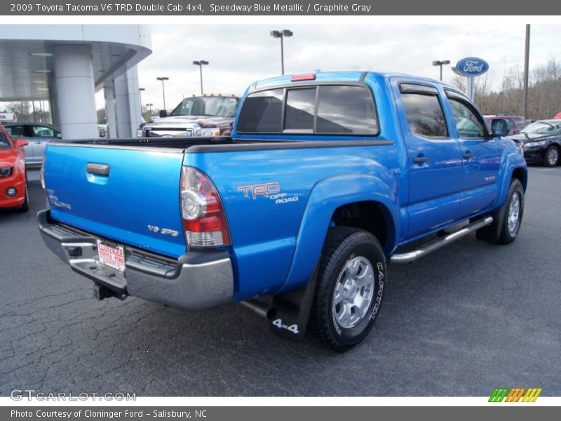 Speedway Blue Metallic / Graphite Gray 2009 Toyota Tacoma V6 TRD Double Cab 4x4