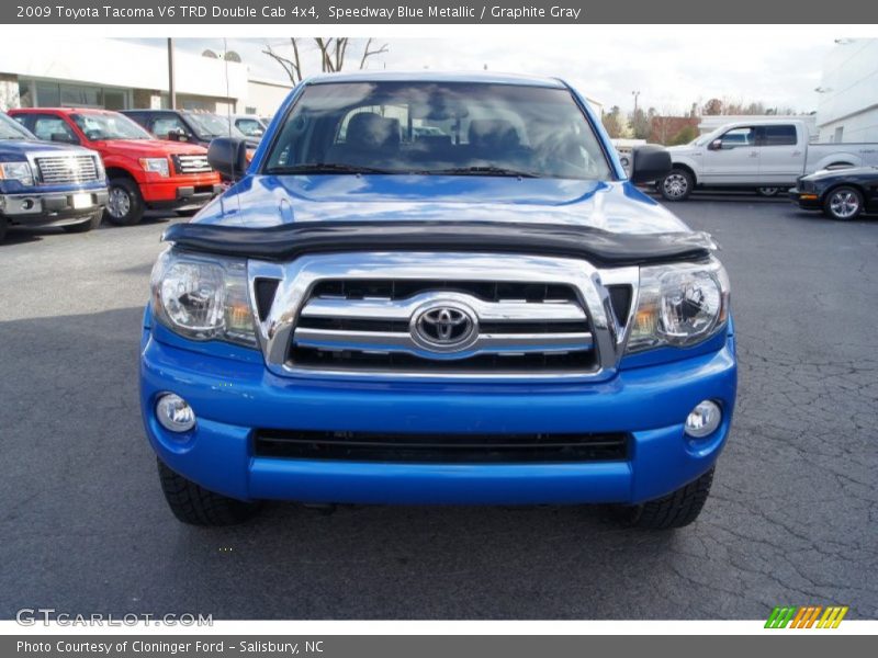 Speedway Blue Metallic / Graphite Gray 2009 Toyota Tacoma V6 TRD Double Cab 4x4