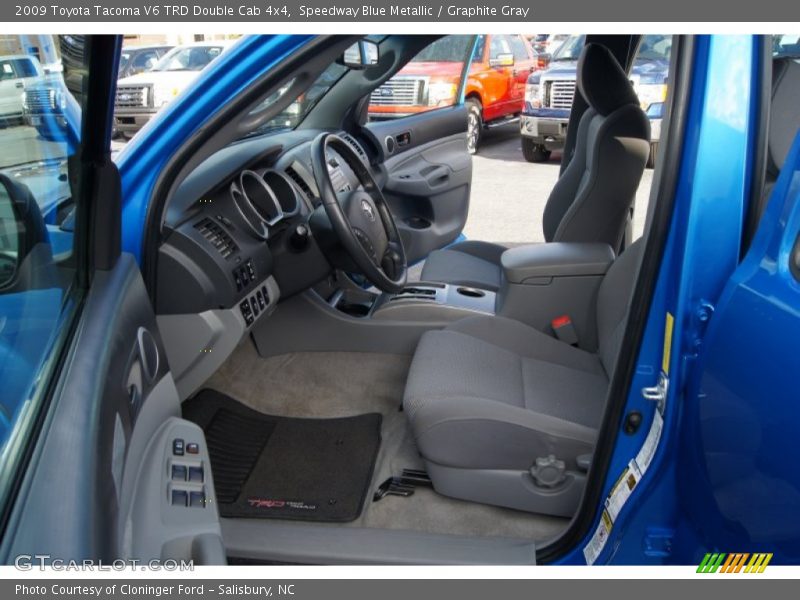 Speedway Blue Metallic / Graphite Gray 2009 Toyota Tacoma V6 TRD Double Cab 4x4