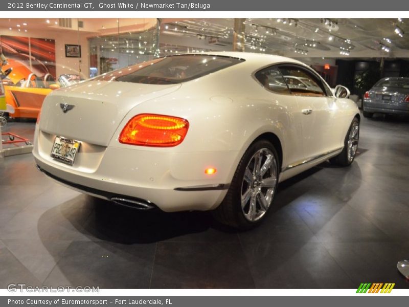 Ghost White / Newmarket Tan/Beluga 2012 Bentley Continental GT