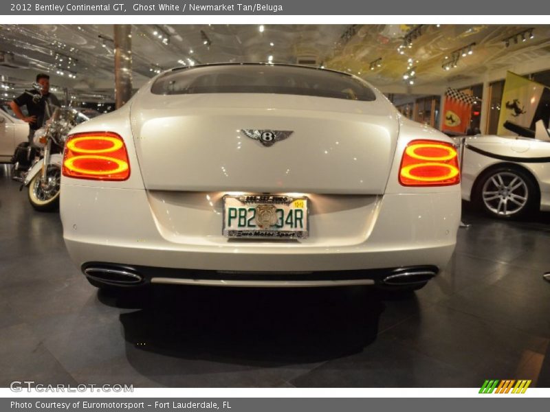 Ghost White / Newmarket Tan/Beluga 2012 Bentley Continental GT