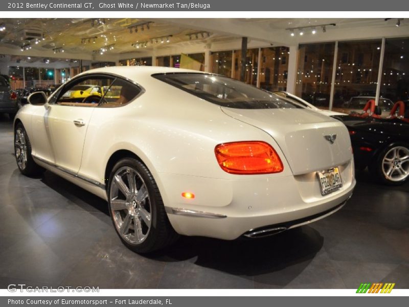 Ghost White / Newmarket Tan/Beluga 2012 Bentley Continental GT
