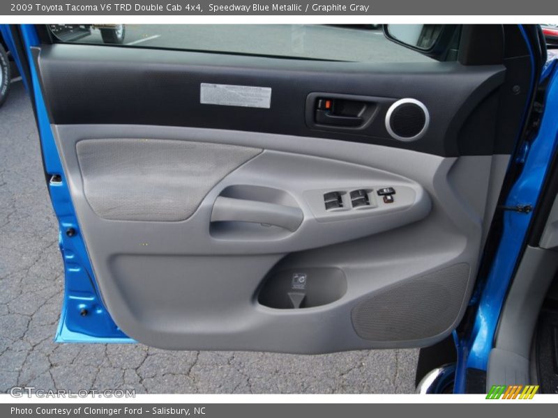 Speedway Blue Metallic / Graphite Gray 2009 Toyota Tacoma V6 TRD Double Cab 4x4